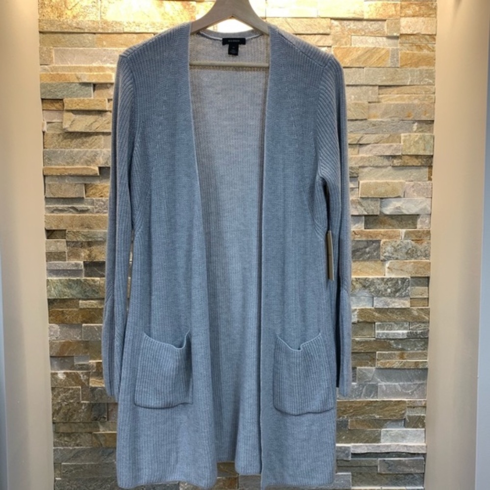 Halogen Long Ribbed Cardigan - Picture 3 of 5
